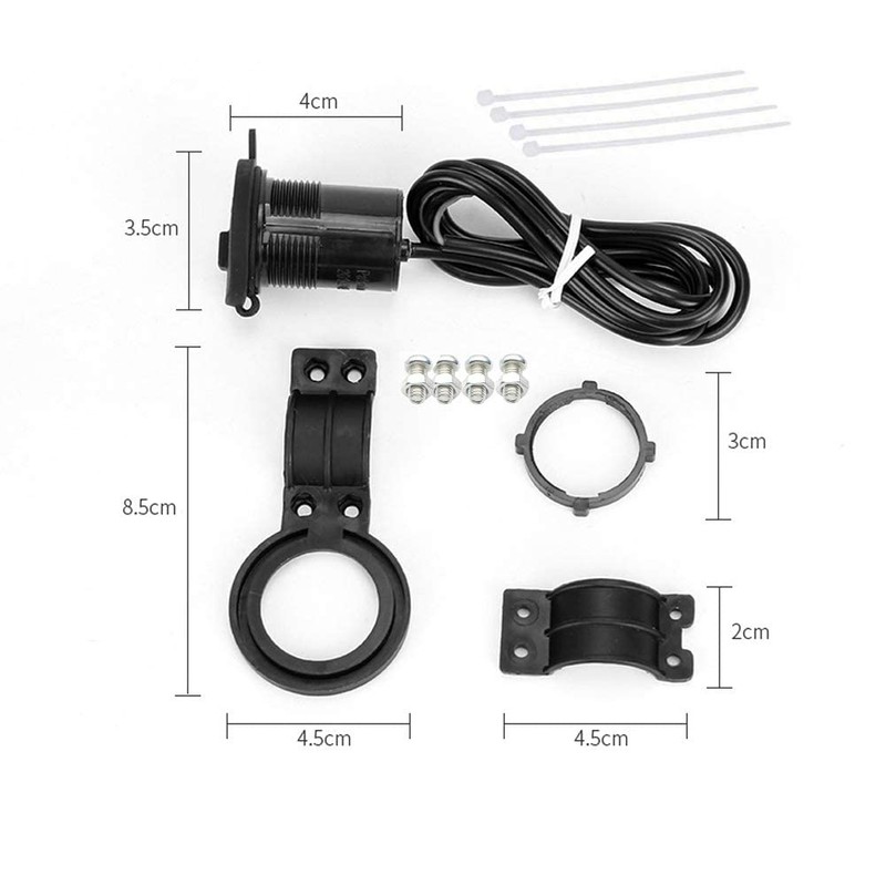 D71CS Car USB Charger 5V/2.1A - Built-in Car USB Socket,