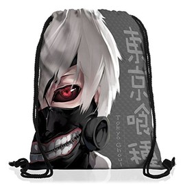 VOID Ghoul Dawn Backpack Gym Bag Sport Jute Bag Tokyo Anime Manga, multicoloured, Rucksack