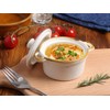 ONEMORE Ramekins with Lids, 6 oz Oven Safe Ceramic Mini