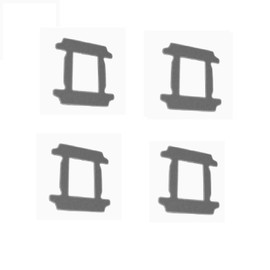 Lot de 4 chiffons de nettoyage pour robotnettoyeurde vitres Yw703