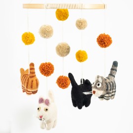 Gifted Hands Felt Hanging Mobile - Cats