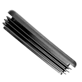 (Pack of 4) 4" x 2" Rectangular Cap Plugs | for 10-14 Ga Steel Tube/Rod (3.73"-3.83" L - 1.73"-1.83" W ID) Fencing Post, Furniture Sliding Guides | Fitness Equipment Finishing Inserts Plug | by SB