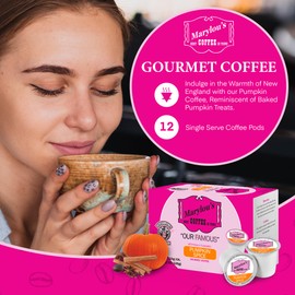 Marylou's Marylou’s Coffee – Pumpkin Spice Flavored Gourmet Coffee – Single Serve Coffee Pods, Compatible with Keurig Brewers – 12 Pods