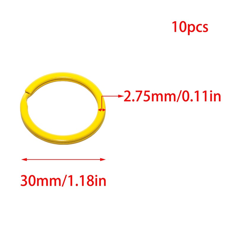 Pocoxll 10 Pcs Keychain Rings,Split Key Rings for Keys Organization