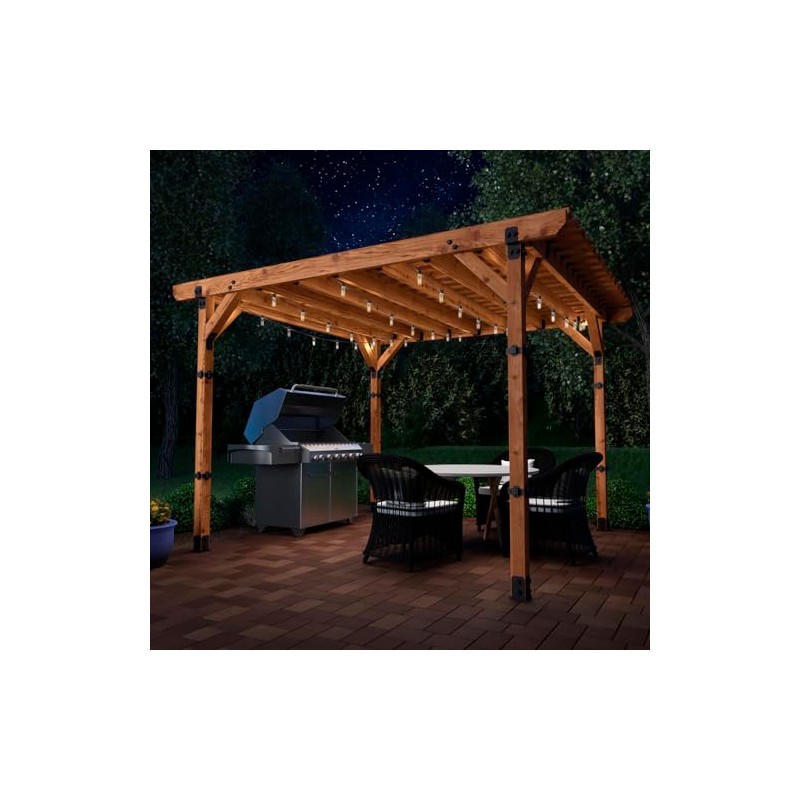 Ozco Ironwood Lite 8x8 Post Base Kit, Includes 1 Post