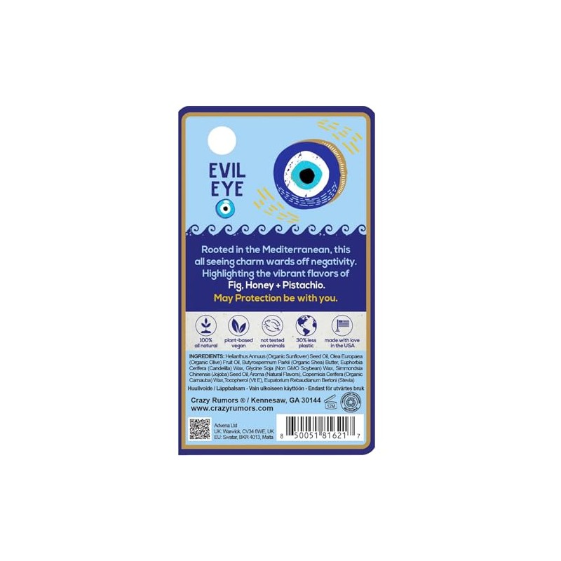 Crazy Rumors Happy Juju All Natural, Plant-Based Lip Balm with