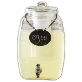 TableCraft Products BDG1000 2.5 gal Beehive Glass Beverage Dispenser, 9" x 10.75" x 14.5", Beehive Style