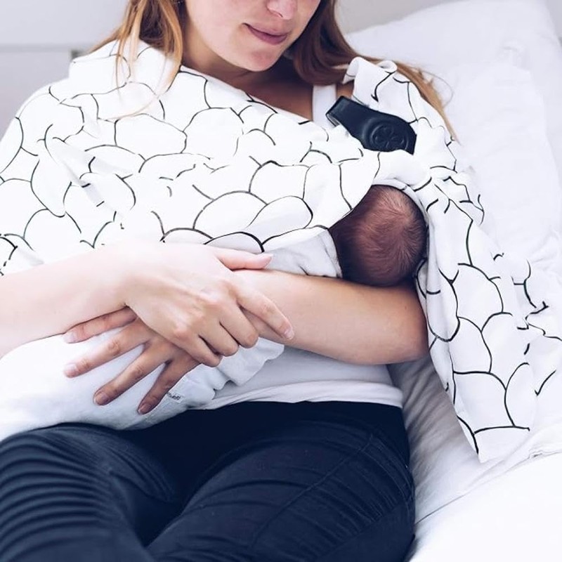 2 STK Cloby Swaddle Magnet Clips Leather 2 farbig Rear