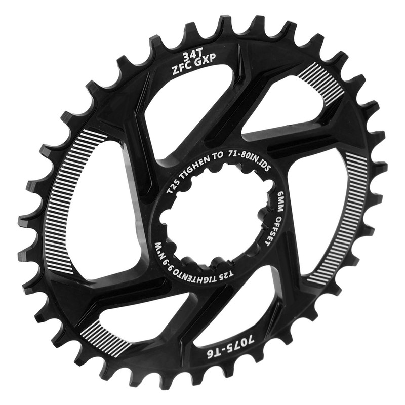 Bike 34T Single Speed Chainring 6mm Offset Direct Mount Narrow