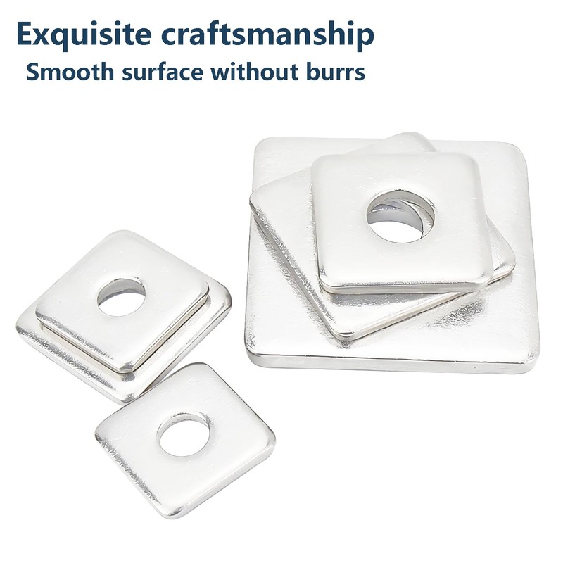 Ctyjia Pack of 20 Stainless Steel Square Washers, M5 Square