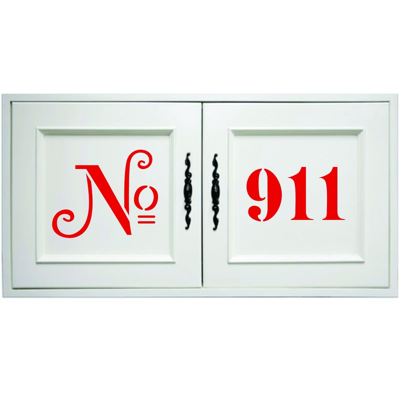 French Numbers Stencil 15x16.5cm (S) Reusable Vintage French Theme Wall