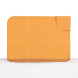 Bella Tunno Wonder Mat – Toddler and Baby Placemats, BPA Free Silicone Placemat with Non-Slip and Corner Pocket Design for Folding and Storing, Baby Must Haves (Apricot)