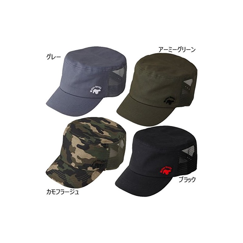 Water Rocks WRCP-S951-01 Mesh Work Cap, Black, Free