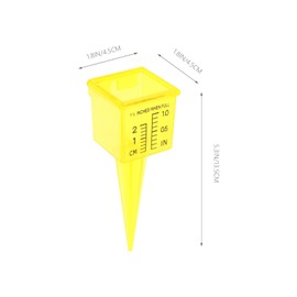 Yardwe Rain Gauge Outdoor 10pcs Rain Gauge Sprinkler Gauge Sprinkler Gauges Rainfall Measuring Cups Wide Mouth Rain Meter for Lawn and Garden Water Measuring Tool Glass Measuring Cup