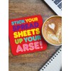 Brainbox Candy - Funny Rude 'Spreadsheets A*se Coaster' - Small