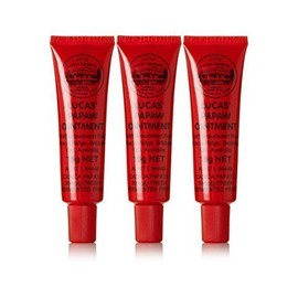 THREE Tubes of Lucas' Papaw Ointment 15g with Lip Applicator