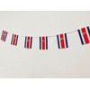 Pandiui23 Costa Rica Flag 40 Pack 35ft 5.5" x 8.25"