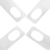 4Pcs Guitar Neck Shim Brass Material Heightening Gasket Set Musical
