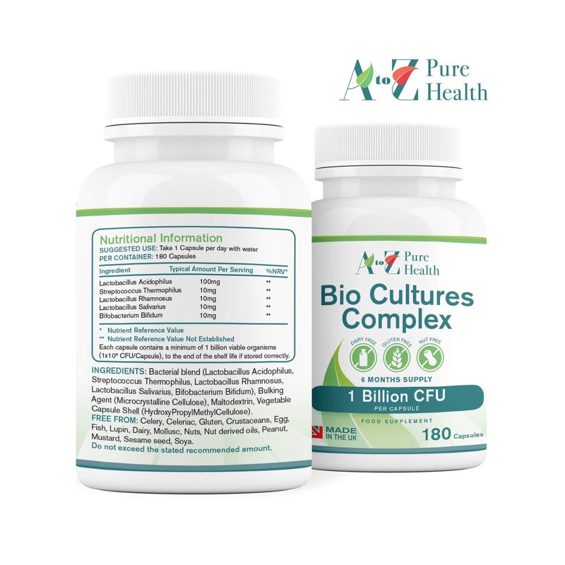 Premium Bio Cultures Complex 180 Capsules (6 Month’s Supply) |