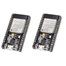 KEAcvise 2-Pack ESP32-DevKitC Development Board - ESP-WROOM-32 Dual-Core WiFi & Bluetooth 2.4GHz Module with RF AMP/Filter, AP/STA Modes for Arduino IDE/IoT/Robotics/Smart Home​