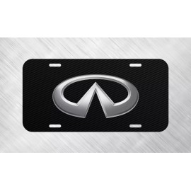 yorkrite357 New For Infiniti Simulated Carbon Fiber License Plate Auto Car Tag FREE SHIP
