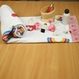 Trade Star - Toalla grande de gofre 100 % algodón, con estampado de bloque, altamente absorbente, ligera, toalla súper suave de alta calidad para ducha, gimnasio, playa, viajes (patrón 2)