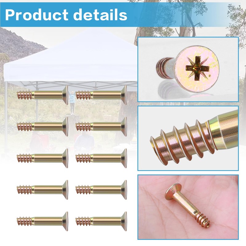 20 Pcs 10 x 10 Pop Up Canopy Replacement Screws