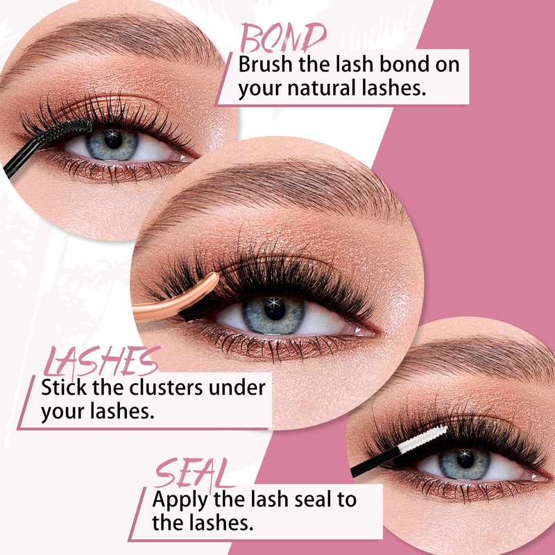 Mayhug Fabulux Eyelash Extensions, 3D Fluffy Eyelash Extensions, 144 Pieces,