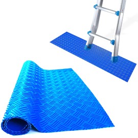 Swimming Pool Ladder Mat,Swimming Pool Step Mat with Non-Slip Texture - Blue Protective Pools Step Pad, Pool Accessories for Above Ground Stairs36 X 8 inch (36 X 8 inch)