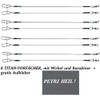blntackle76 Jenzi Titan Leader Set: 8 Pieces Titanium Leaders by