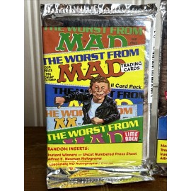 2 Unopened Packs MAD MAGAZINE Series 1 & 2 Trading Cards Alfred E Neuman 1992
