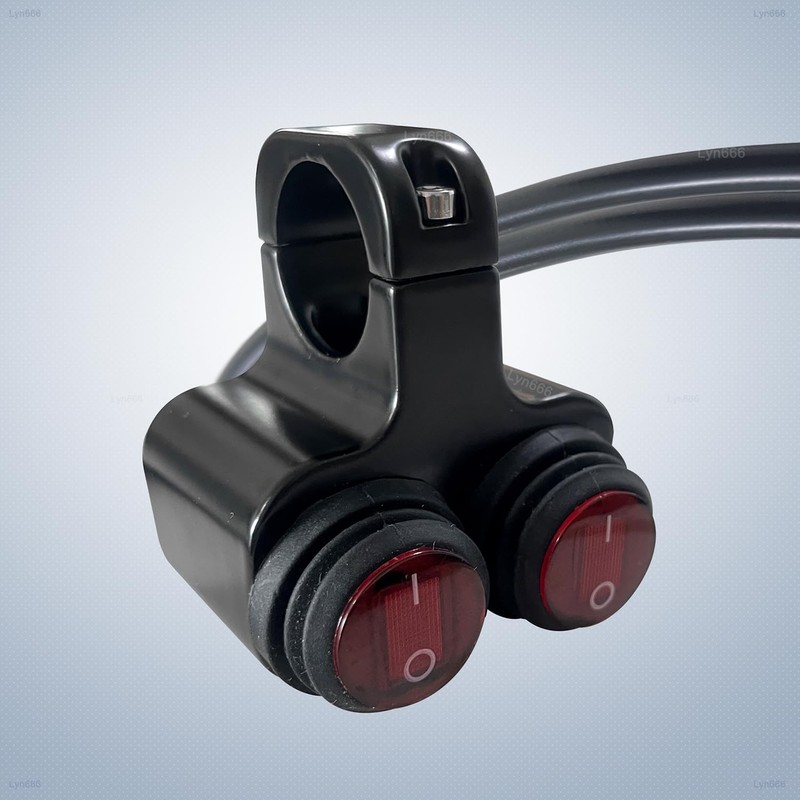 Motorcycle Handlebar Switch ATV Handlebar Light Switch Waterproof Double Control