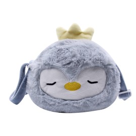 Amamcy Cute Cartoon Crossbody Purse Plush Animal Shoulder Bag Messenger Bag Fluffy Satchel Handbag Purse for Girls Women