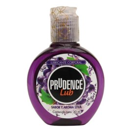 Lubricante Comestible Base Agua Con Sabor Prudence Lub 30 Ml Sabor Uva