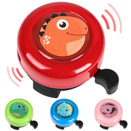 VICTGOAL Bike Bell for Kids with Loud Clear Sound, Bicycle Bell Scooter Bike Horn Ringtone Alert ycling for Toddler Children Boys Girls (Red)