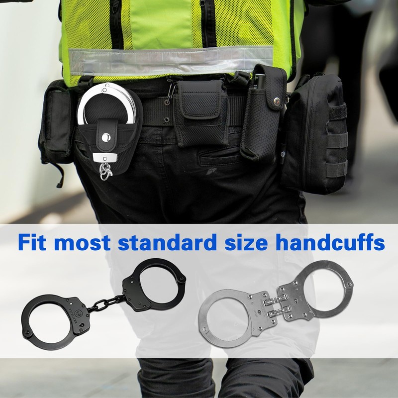Handcuff Case Holster, Open Top Quick Release Cuff Case, Fits