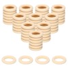 PATIKIL Wooden Rings for Crafting, 150 Pcs Smooth Macrame Wood