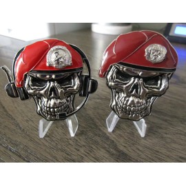 2 USAF CCT & PJ Challenge Coins AFSOC SOCOM Combat Control & Pararescue Skull