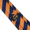 SHLAX&WING Men's Silk Necktie, Blue, Yellow, 6cm x 147cm Necktie
