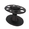8 Holes Round Comb Storage Stand Plastic Black Desktop Organisation