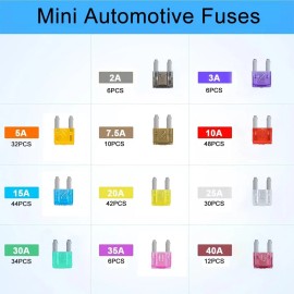 Unbranded 420Pcs Car Truck Motorcycle Fuses Automotive Fuse Assortment Kit Set US
