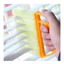 Koksi KOKSI Wet Dry Venetian Window Blind Cleaner Brush with Ergonomic Handle for Dust Cleaning Shades Dirty Blinds Home Care & Cleaning Tool Damp Duster Sponge