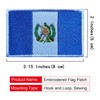 EmWoot 2PCS Guatemala Flag Patch Embroidered Morale Patch Military Tactical
