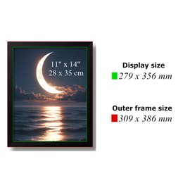 Black Wooden Picture Frames with Acrylic Glass, Simple Home Decor, Picture Display Frame 1 Pack (11X14 inches, 28x35cm)