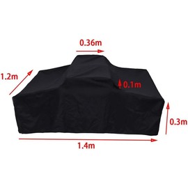 Universal Waterproof Roof Top Tent Cover - Full Coverage Protective Shell for Truck Bed Tents & Camper Trailers 1.4x1.2x0.4m (55x47x15in) Heavy-Duty Oxford Fabric