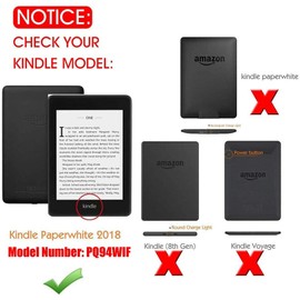【2 Pack】T Tersely Screen Protector for All-New Kindle Paperwhite 10th Generation 2018, Premium Anti-Glare (Matte) PET Protective Film, Full-Coverage