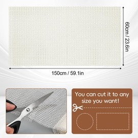 Vicloon Non-Slip Mat, 150 x 60 cm Non-Slip Mat for Carpet, PVC Non-Slip Underlay, Multipurpose, Cuttable Carpet Underlay, Non-Slip Carpet Underlay for Drawer, Car, Boot