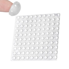 100Pcs Clear Rubber Feet, 10 * 2 Rubber Pads Sticky Soft Close Bumper Pads for Furniture Cabinet Door Electronic Products
