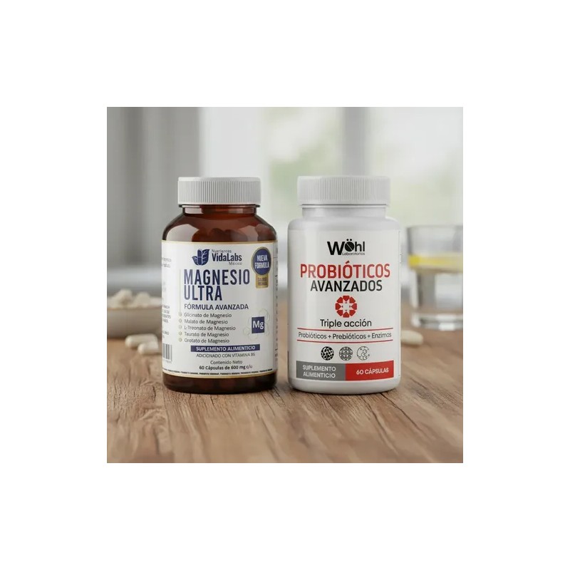 Magnesio Ultra Nutrientes Vidalabs México Probióticos Avanzados Whl Sabor Sin