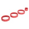 4Pcs A/C Knob Ring Trim Volume Adjuster Decor Fit for